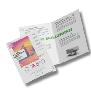 mockup de plaquette dépliante